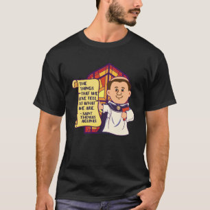 Camiseta Citações de São Tomás de Aquino Summa Theologica C