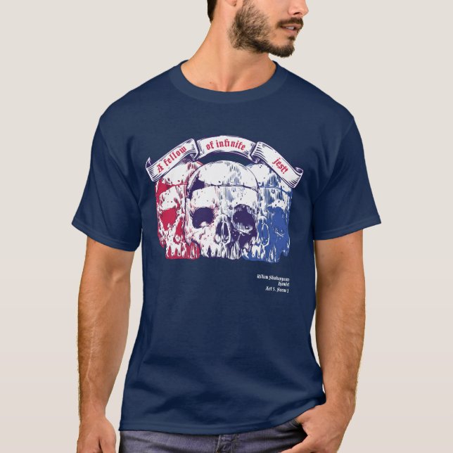 Camiseta Citações de Shakespeare, um companheiro do Jest (Frente)