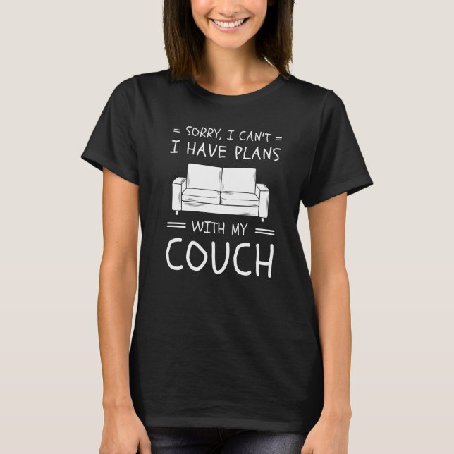 Camiseta Citações de Sofá  Sofá Batata Sala de Estar (Frente)