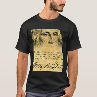 Camiseta Citações de Washington - liberdade de expressão