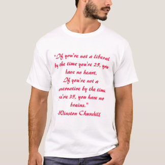 Camiseta Citações de Winston Churchill