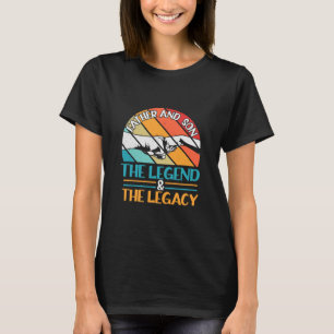 Camiseta Citações do Avô   Pai E Filho A Lenda
