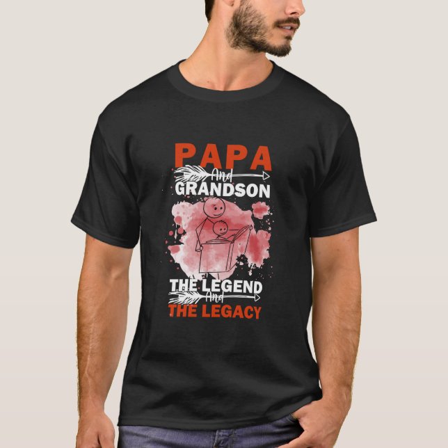 Camiseta Citações do Avô | Papai e Neto (Frente)