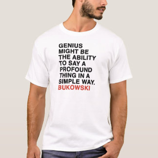 Camiseta citações do bukowski de Charles