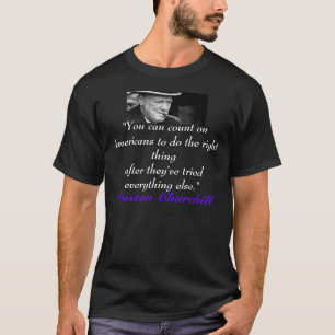Camiseta citações do churchill