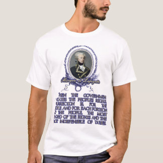 Camiseta Citações do de Lafayette do marquês na revolta