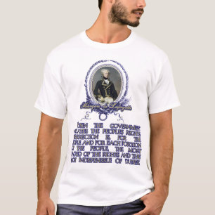 Camiseta Citações do de Lafayette do marquês na revolta