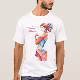 Camiseta Citações do Dia Internacional da Mulher 8 de março