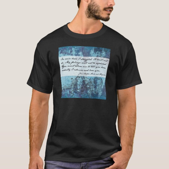 Camiseta Citações do orgulho e do preconceito (Frente)