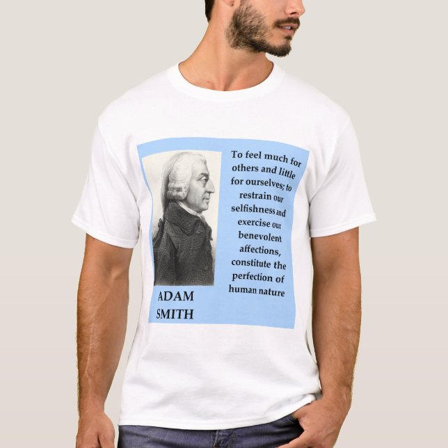 Camiseta citações do smith de adam (Frente)