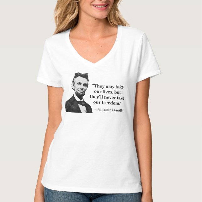 Camiseta Citações do troll de Abraham Lincoln (Frente)