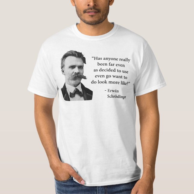 Camiseta Citações do troll de Friedrich Nietzsche (Frente)