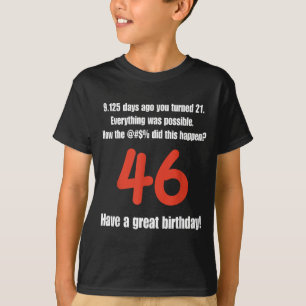 Camiseta Citações engraçadas de aniversário de 46 anos Cele