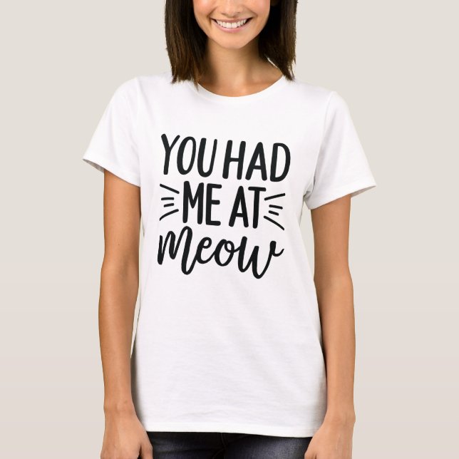 Camiseta Citações Engraçadas de Gatos (Frente)