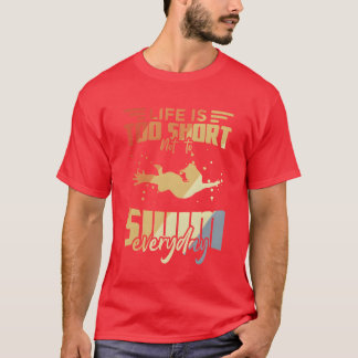 Camiseta Citações engraçadas de natação