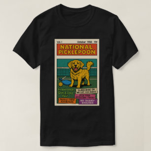 Camiseta Citações Engraçadas de Pickleball de Cachorro Remo