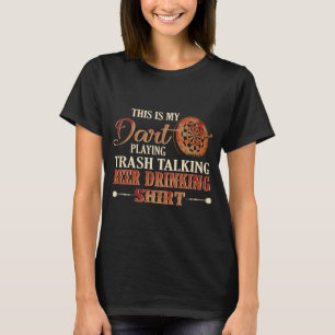 Camiseta Citações engraçadas de vestuário de dardo para hom