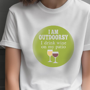 Camiseta Citações engraçadas do vinho - eu bebo o vinho