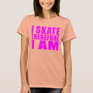 Camiseta Citações engraçadas dos patinadores da menina: