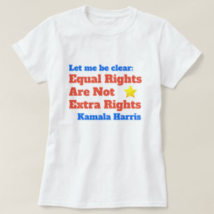 Camiseta Citações iguais dos direitos de Kamala Harris