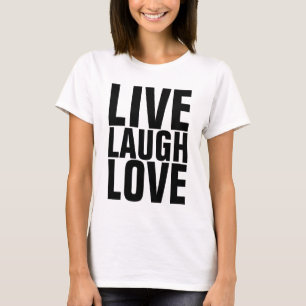 Camiseta Citações inspiracionais, camisetas, amor ao vivo