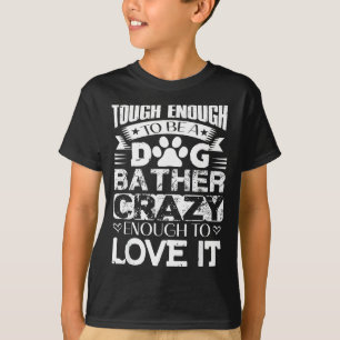 Camiseta Citações Inspiradoras de Banho de Cachorro Orgulho