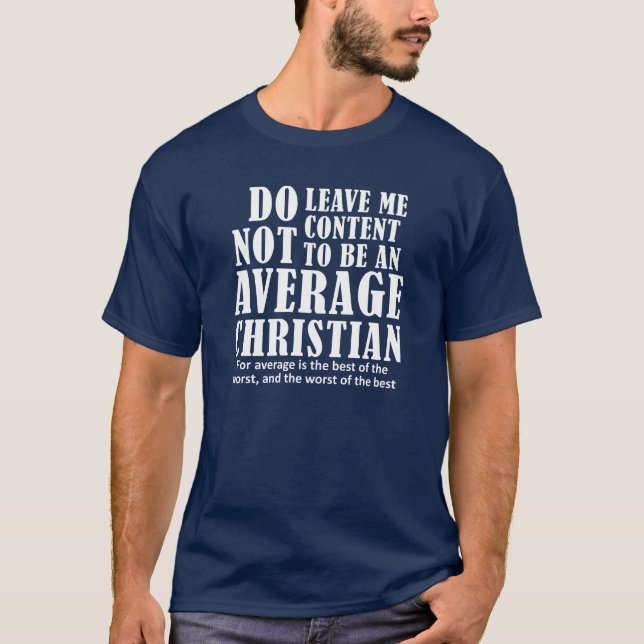 Camiseta Citações Médias Cristãs Ditos (Frente)