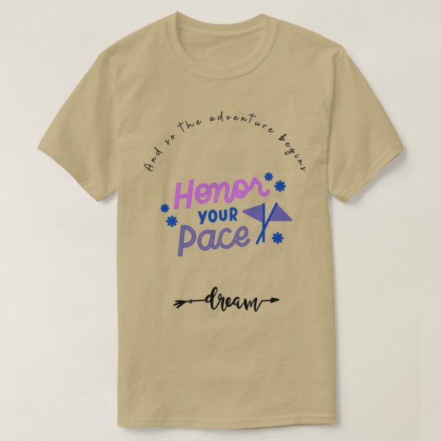Camiseta Citações motivacionais e assim a aventura começa (Frente do Design)