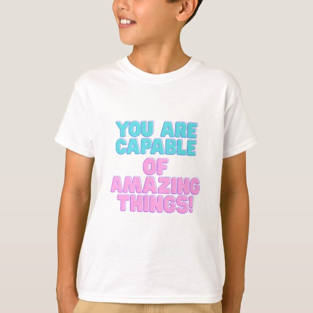 Camiseta Citações Motivacionais - Você é capaz de impressio (Frente)