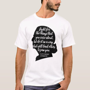 Camiseta Citações RBG, citação de Ginsburg, Ruth Bader 