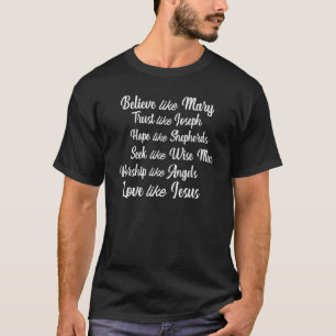 Camiseta Citações Religiosas Cristãs Inspirativas Acreditam