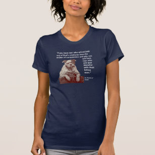 Camiseta Citações St Francis dos direitos dos animais do