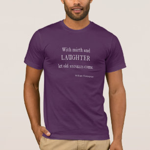 Camiseta Citações velhas de Shakespeare dos enrugamentos