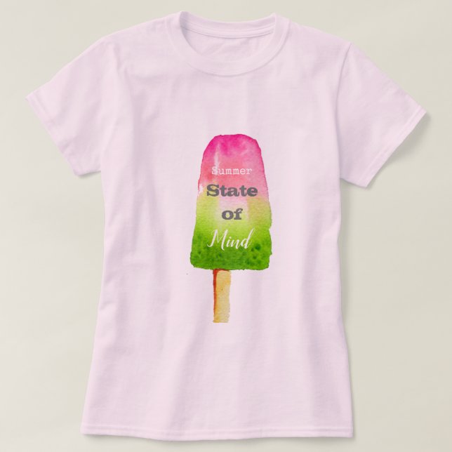 Camiseta Citando picolé de fruta sorbet comida art (Frente do Design)