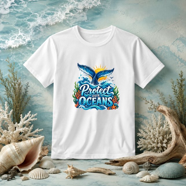 Camiseta Citar a natureza Proteger Nossos Oceanos (Criador carregado)