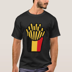 Camiseta Citar Bandeira Belga Coração Simples Amor Bélgica