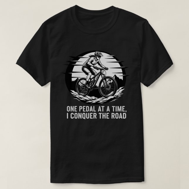 Camiseta Citar motivação MTB. (Frente do Design)