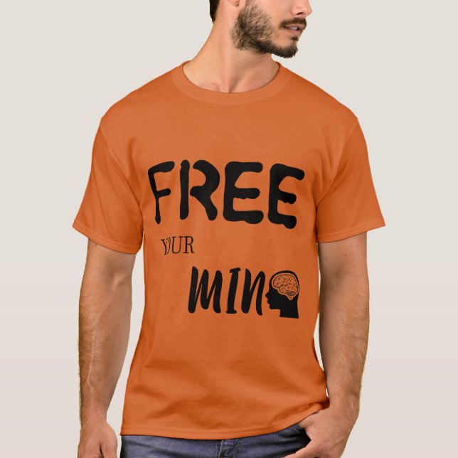 Camiseta citas para libertar a mente amigo (Frente)