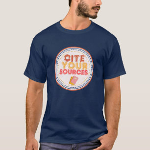 Camiseta Cite suas fontes lá