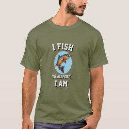 Camiseta Cito Inspirador "EU PESCO LOGO EXISTO"