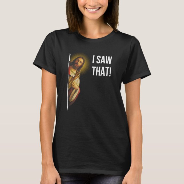 Camiseta Cito Jesus Meme Eu Vi Aquele Cristão (Frente)