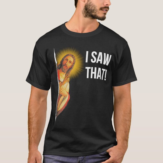 Camiseta Cito Jesus Meme Eu Vi Aquele Cristão (Frente)
