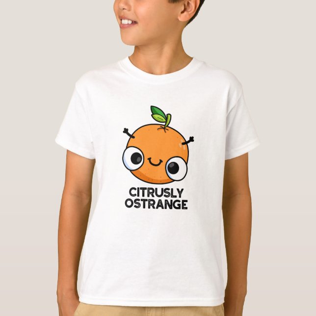 Camiseta Citrinos Estranhos Estranhos Estranhos Laranja Est (Frente)