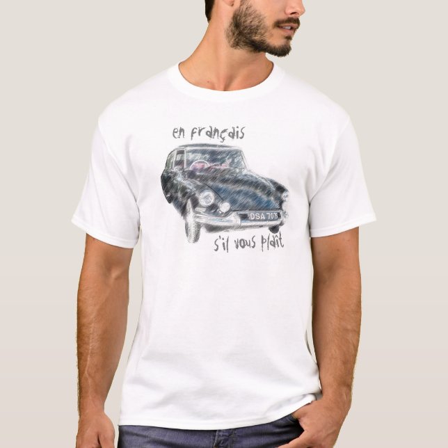Camiseta Citroen DS - Clássico (Frente)