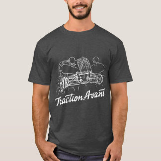 Camiseta Citron Traction Avant script emblem e sutil ill