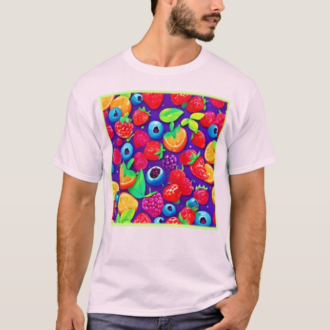 Camiseta Citrus & Berries Burst (Frente)