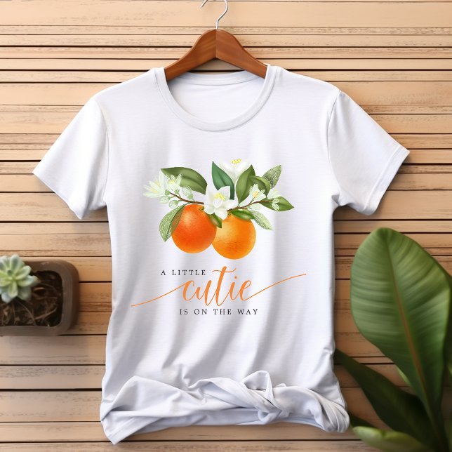Camiseta Citrus Little Cutie Laranja No Caminho Do Chá de f (Criador carregado)