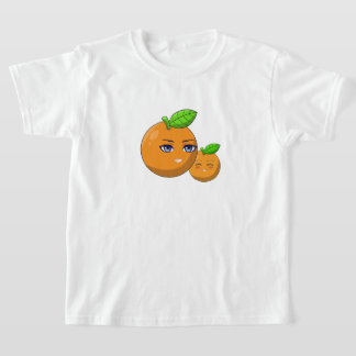 Camiseta Citrus Love - mãe e filho laranja amorosos