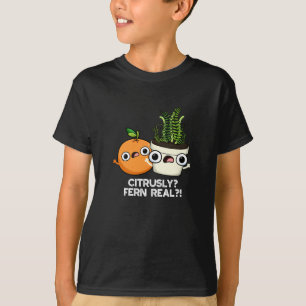 Camiseta Citrusly Fern Real Funny Citrus Plant Dark BG
