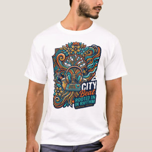 Camiseta City Beat – Camiseta Gráfica Ritmo Musica
